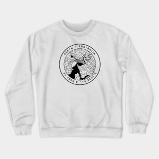 Perth Map Crewneck Sweatshirt